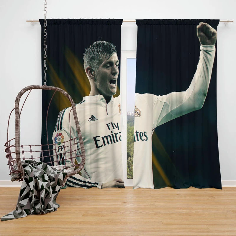 Copa del Rey Sports Player Toni Kroos Window Curtain