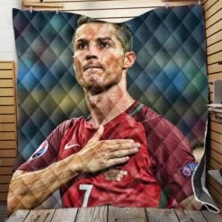Cristiano Ronaldo 2022 World Cup Soccer Player Quilt Blanket