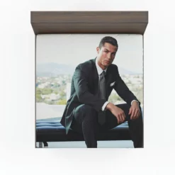 Cristiano Ronaldo Capable Soccer Player Fitted Sheet