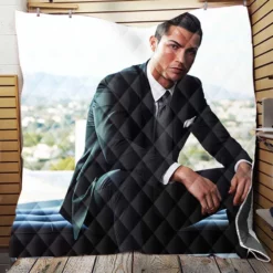 Cristiano Ronaldo Capable Soccer Player Quilt Blanket