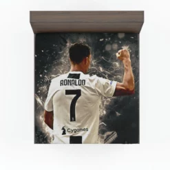 Cristiano Ronaldo Gracious CR7 Footballer Player Fitted Sheet