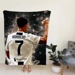 Cristiano Ronaldo Gracious CR7 Footballer Player Fleece Blanket