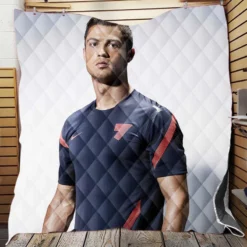 Cristiano Ronaldo Motivational Football Player Quilt Blanket