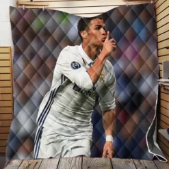 Cristiano Ronaldo Rapid Football Player Quilt Blanket