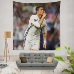 Cristiano Ronaldo Rapid Football Player Tapestry
