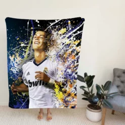 Cristiano Ronaldo Real Madrid La Liga Star Player Fleece Blanket