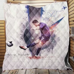 Cristiano Ronaldo competitive Football Player Quilt Blanket