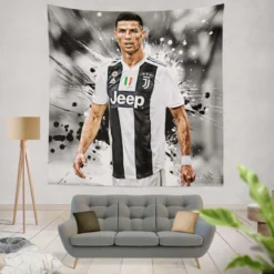 Cristiano Ronaldo dos Santos Aveiro Footballer Player Tapestry