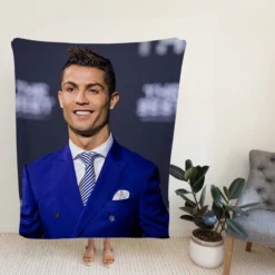 Cristiano Ronaldo dos Santos Aveiro Soccer Player Fleece Blanket