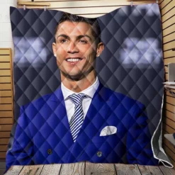 Cristiano Ronaldo dos Santos Aveiro Soccer Player Quilt Blanket