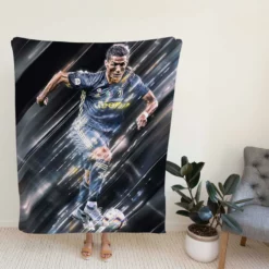 Cristiano Ronaldo dos Santos Aveiro Sports Player Fleece Blanket