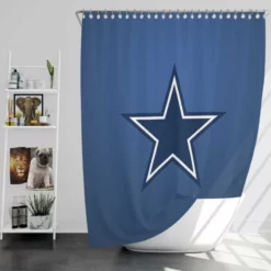 Dallas Cowboys Professional American Football Team Shower Curtain
