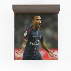 Dani Alves Top Ranked Brazilian Football Player Fitted Sheet