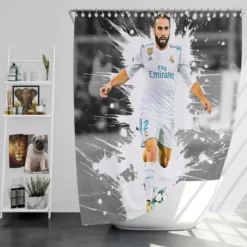 Dani Carvajal Popular Real Madrid Football Player Shower Curtain