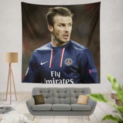 David Beckham Sensational PSG Football Player Tapestry