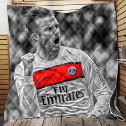 David Beckham in PSG Quilt Blanket
