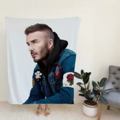 David Robert Joseph Beckham Football Player Fleece Blanket