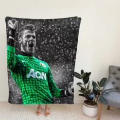 David de Gea Spanish Football Player Fleece Blanket