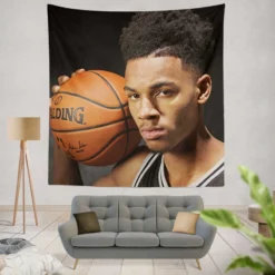 Dejounte Murray Popular NBA Basketball Player Tapestry