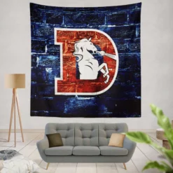 Denver Broncos NFL Football Team Tapestry