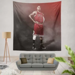 Derrick Rose Chicago Bulls NBA Basketball Player Tapestry