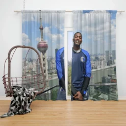 Dorian Finney Smith Professional NBA Basketball Player Window Curtain