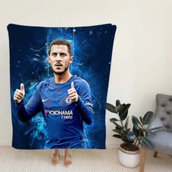 Eden Hazard Chelsea Midfield Football Player Fleece Blanket