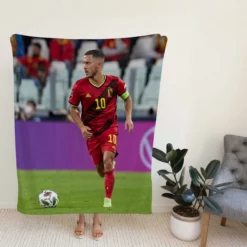 Eden Hazard Classic Soccer Player Fleece Blanket