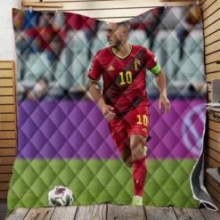 Eden Hazard Classic Soccer Player Quilt Blanket