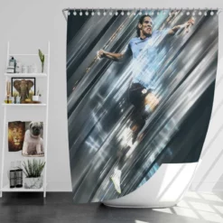 Edinson Cavani Uruguayan Professional Football Player Shower Curtain