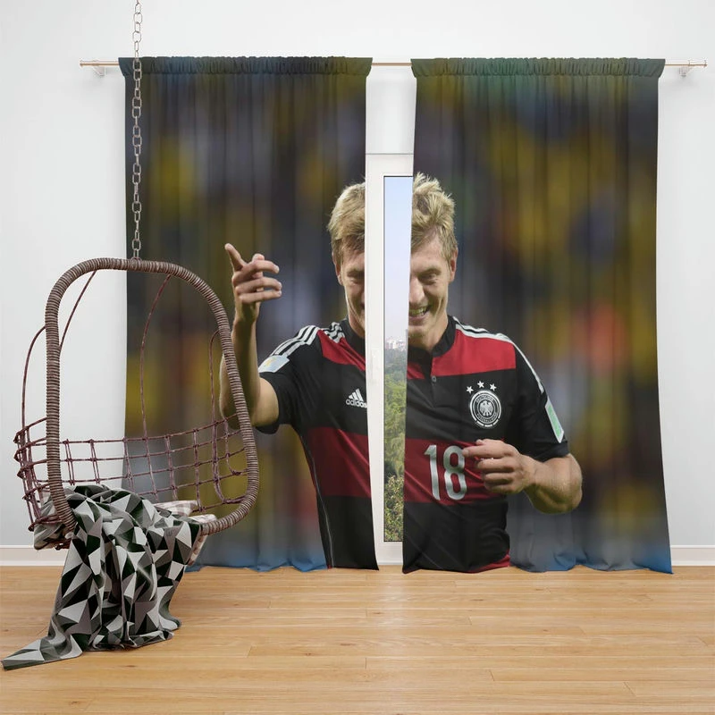 Elite Germany Sports Player Toni Kroos Window Curtain