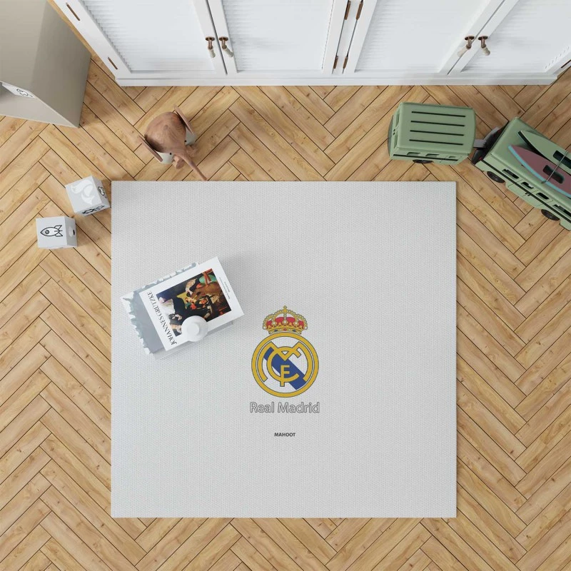 Encouraging Club Real Madrid Logo Rug
