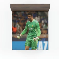 Encouraging Football Thibaut Courtois Fitted Sheet
