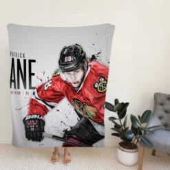 Energetic NHL Hockey Player Patrick Kane Fleece Blanket