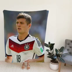 Enthusiastic German Sports Player Toni Kroos Fleece Blanket