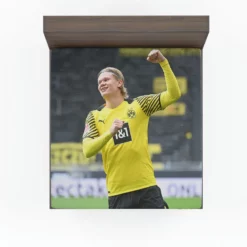Erling Haaland Powerfull Dortmund BVB Club Player Fitted Sheet