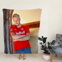 Erling Haaland Top Ranked Salzburg Club Player Fleece Blanket