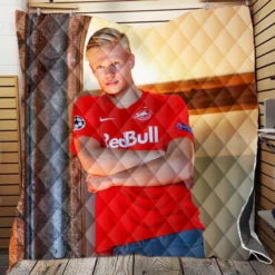 Erling Haaland Top Ranked Salzburg Club Player Quilt Blanket