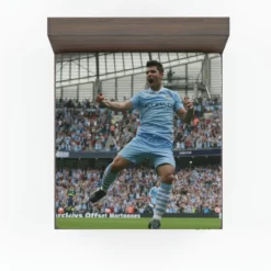 Ethical Football Player Sergio Aguero Fitted Sheet