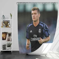 Ethical Football Player Toni Kroos Shower Curtain