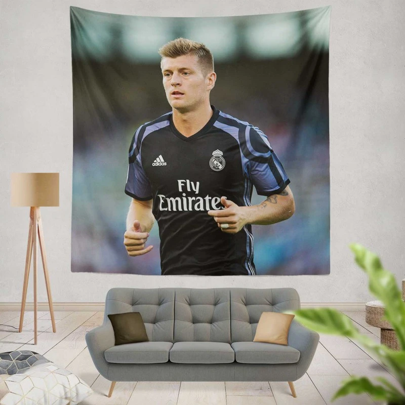 Ethical Football Player Toni Kroos Tapestry