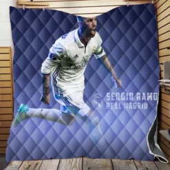 European Cup Player Sergio Ramos Quilt Blanket
