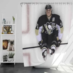 Evgeni Malkin Professional NHL Hockey Player Shower Curtain