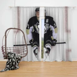 Evgeni Malkin Professional NHL Hockey Player Window Curtain