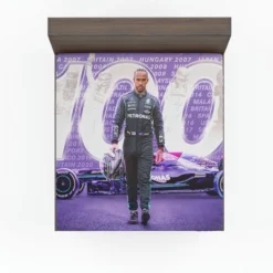 Excellent Formula 1 Racer Lewis Hamilton Fitted Sheet