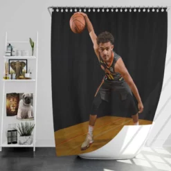 Exciting Basketball Player Trae Young Shower Curtain