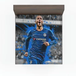 Exciting Chelsea Football Player Eden Hazard Fitted Sheet