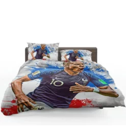 Exciting Franch Football Player Kylian Mbappe Bedding Set