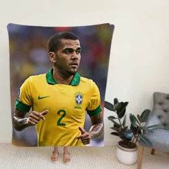 Exellent Football Player Dani Alves Fleece Blanket