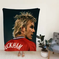 F C Cup Football Player David Beckham Fleece Blanket